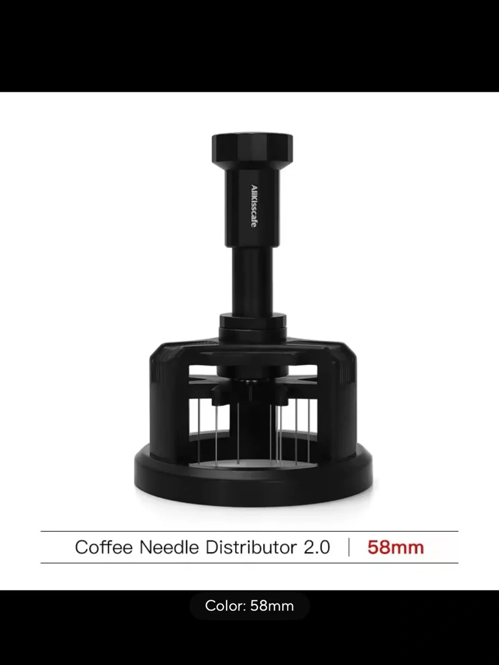 58mm AliKisscafe Coffee Espresso Needle Distributor Tool Grind Leveler Tamper